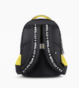 MOCHILA ESPALDA 18" CON LUZ LED GORILLA FOOTY NEGRO