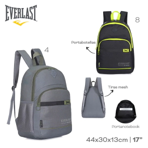 MOCHILA PORTANOTEBOOK EVERLAST NEGRO