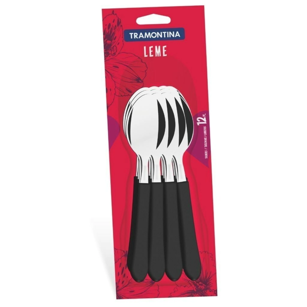 Cuchara Mesa Tramontina Leme x12 negro