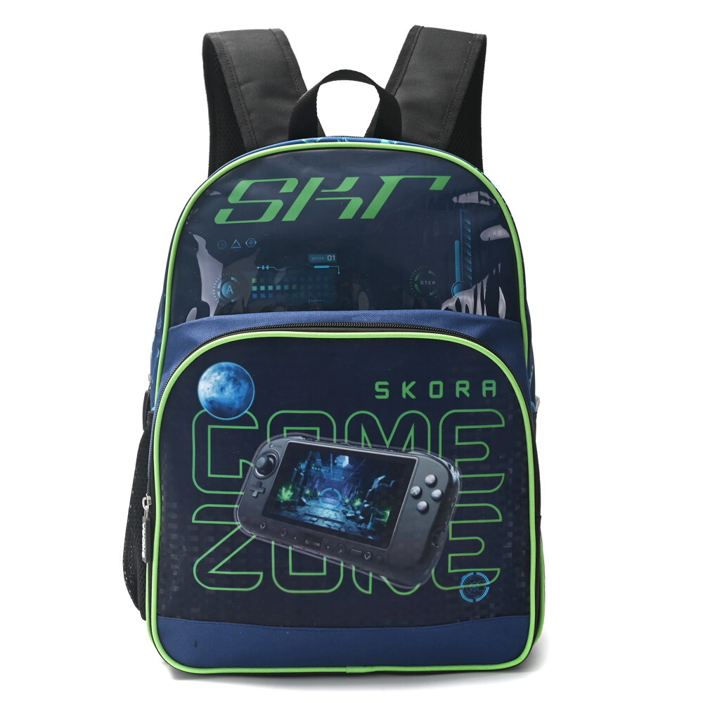 MOCHILA 16"GAMER GAME ZONE CON LLAVERO 40x29x17 CM