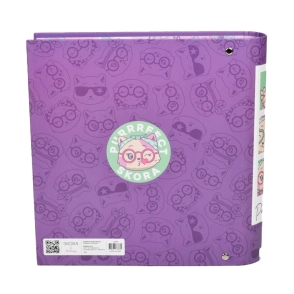CARPETA ESCOLAR 3x40 ANIMALITOS PASTELES SKORA