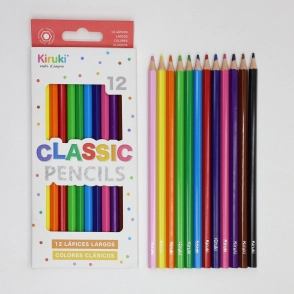 LAPICES DE COLORES x12 LARGOS KIRUKI