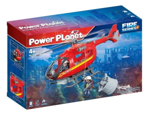 HELICOPTERO BOMBERO CON FIGURAS Y ACCESORIOS (QL888-12)