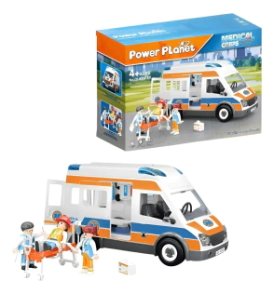 AMBULANCIA CON FIGURAS Y ACCESORIOS (QL888-30)