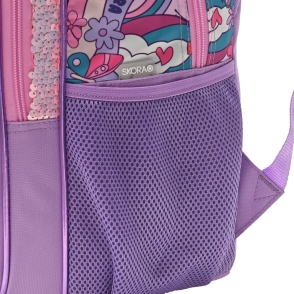MOCHILA 18" UNICORNIO DREAMS CON LLAVERO SKORA 32x45x15 CM