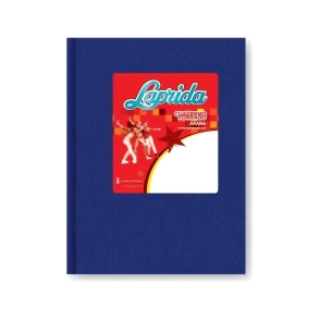 CUADERNO LAPRIDA 16x21 T/D ARAÑA AZUL 98 HJS CUADRICULADAS