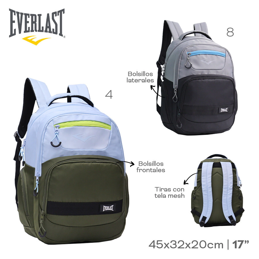 MOCHILA EVERLAST GRIS