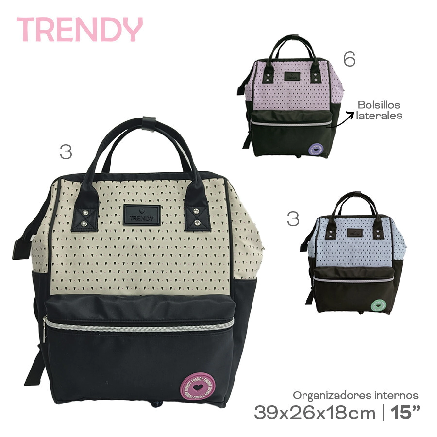 MOCHILA TRENDY ROSA
