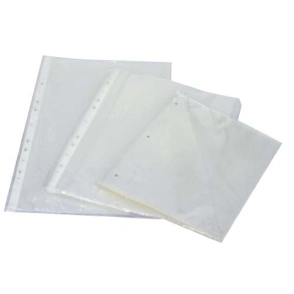 FOLIO A4 40 MICRONES CON BANDA 11 PERF. x100