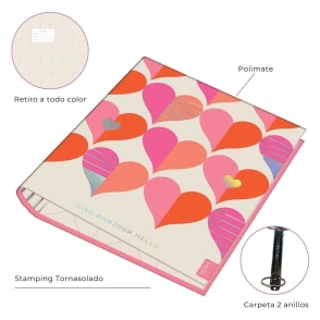 CARPETA ESCOLAR 2x40 LOVE SKORA