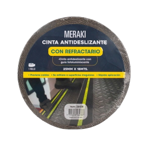 CINTA ANTIDESLIZANTE REFRACTARIA 25mm x 18mts