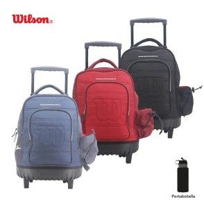 MOCHILA CON CARRO WILSON 18" AZUL