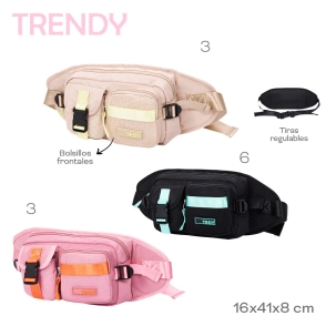 RIÑONERA TRENDY NEGRO