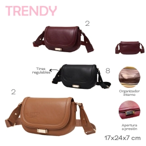 CARTERA TRENDY BORDO