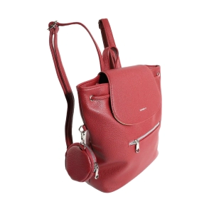 MOCHILA CON MONEDERO TRENDY ROJO