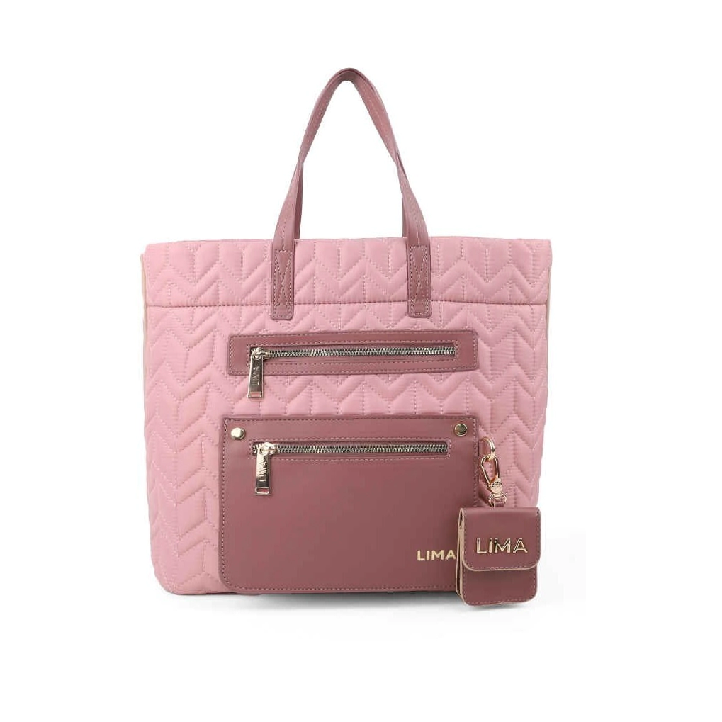 MOCHILA CHLOE LIMA FULL ROSA