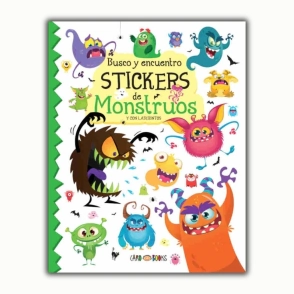 LIBRO BUSCO Y ENCUENTRO STICKERS DE MONSTRUOS