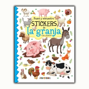 LIBRO BUSCO Y ENCUENTRO STICKERS DE LA GRANJA
