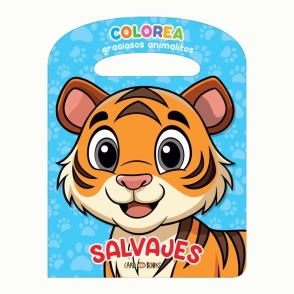 LIBRO COLOREA GRACIOSOS ANIMALITOS SALVAJES