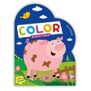 LIBRO COLOREO Y JUEGO - CERDO