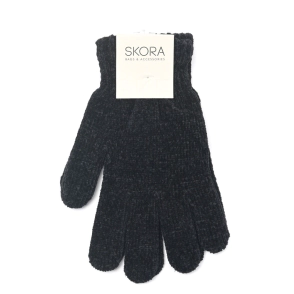 GUANTE MUJER CHENILLE LISO 22CM