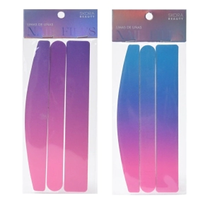 SET LIMAS PARA UÑAS ROMBO, RECTA Y RECTANGULAR x3 SKORA