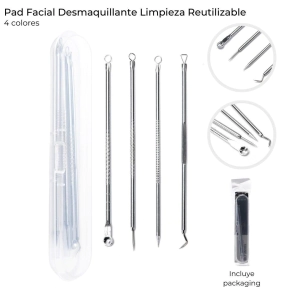 SET REMOVEDOR Y EXTRACTOR PUNTOS NEGROS x4 SKORA