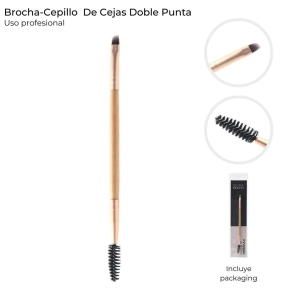 BROCHA-CEPILLO DE CEJAS DOBLE PUNTA SKORA