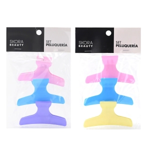 SET BROCHES DE PELO SKORA