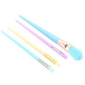SET BROCHA MAQUILLAJE COLORES PASTEL x5 SKORA