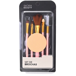 SET BROCHA, ESPONJA Y CEPILLO x5 SKORA