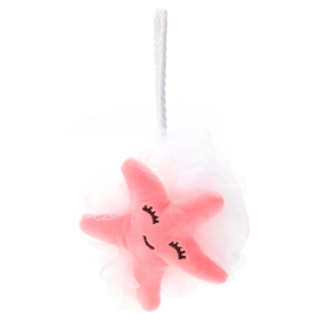 ESPONJA DE BA&Ntilde;O EXFOLIANTE POMPON ESTRELLA MAR SKORA