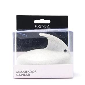 CEPILLO MASAJEADOR CAPILAR DE SILICONA SKORA