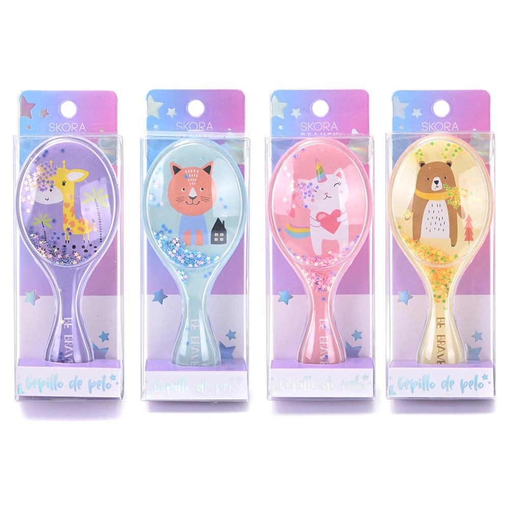 CEPILLO NEUMATICO OVALADO GLITTER SKORA