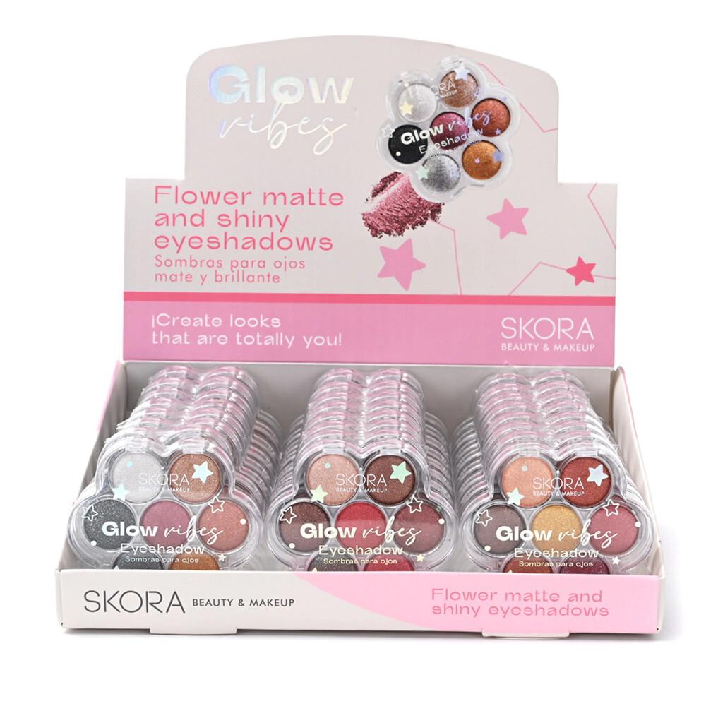 SOMBRAS PARA OJOS FLOR 6 TONOS SKORA