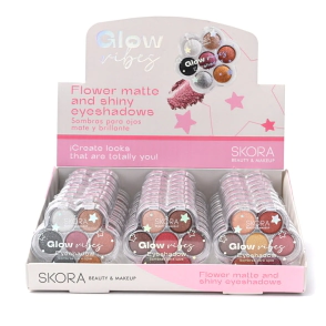 SOMBRAS PARA OJOS FLOR 6 TONOS SKORA