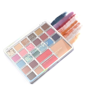 SOMBRAS x22 TONOS + 2 RUBOR + 1 COMPACTO SKORA