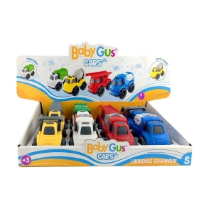AUTITOS DE CONSTRUCCION A FRICCION BABYGUS 8 PIEZAS 10x7x8 CM