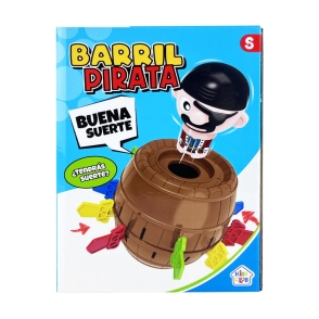 JUEGO DE MESA BARRIL PIRATA 23x17x17 CM