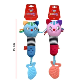 GATOS CAMPANITA CON MORDILLO 27CM PHI PHI TOYS