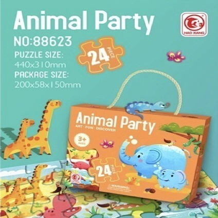 ROMPECABEZAS ANIMAL PARTY 24 PIEZAS