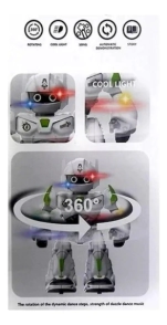 ROBOT CON LUZ Y SONIDO 24x21x9 CM