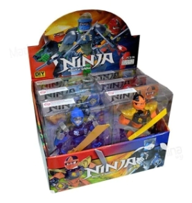 MUÑECOS NINJA ARTICULADOS SURTIDO