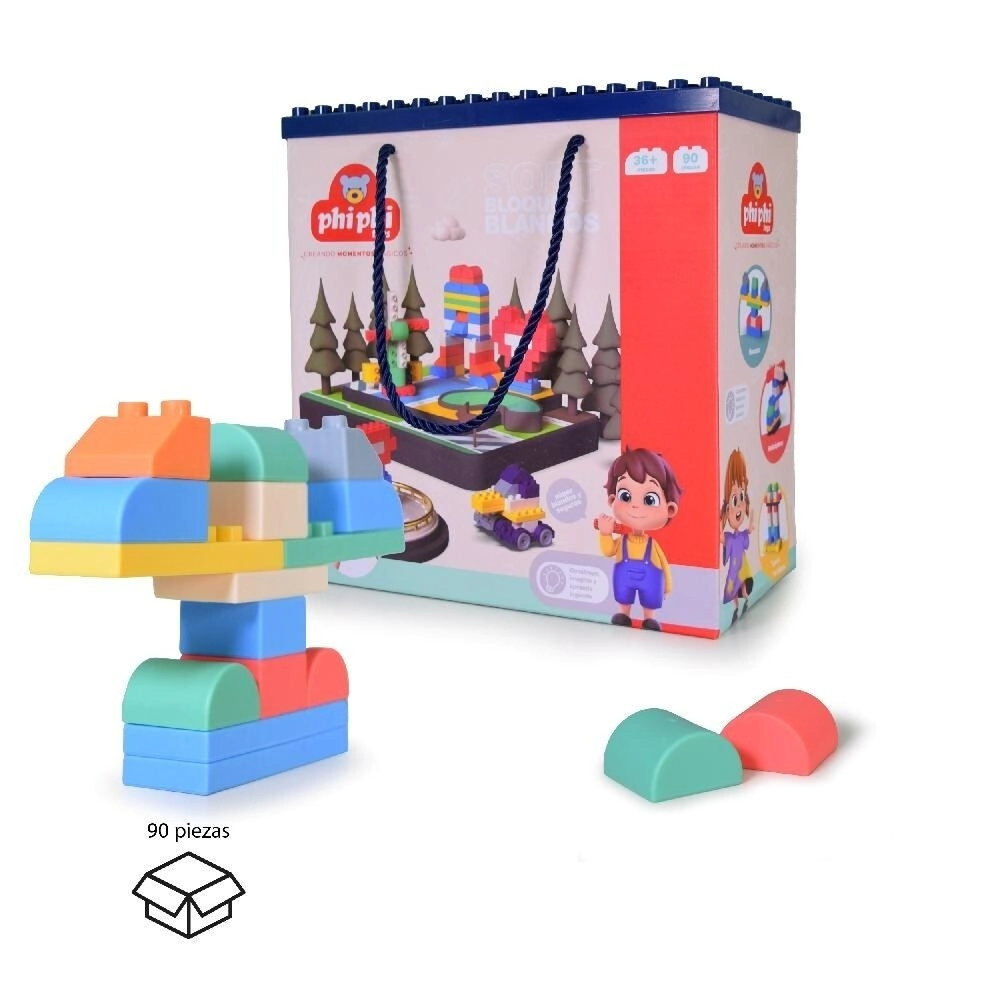 SOFT BLOCKS 90 PIEZAS PHI PHI TOYS