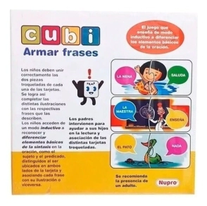 JUEGO CUBI ARMAR FRASES II