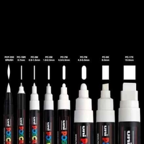 MARCADORES POSCA PUNTAS MIXTAS ESTUCHE X8