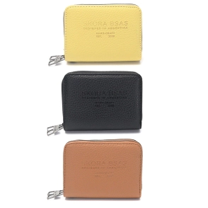 BILLETERA NADOR DOBLE CIERRE SKORA 13x10x4CM