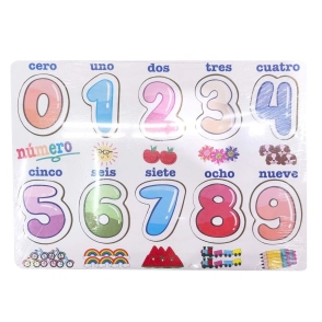 JUEGO DE NUMEROS DE MADERA 22x30 CM