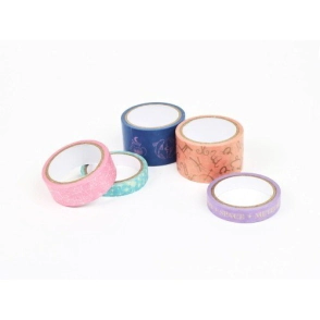 WASHITAPE BOX 5 ROLLOS DE 4 Mts COLECCION ASTROLOGICA IBICRAFT