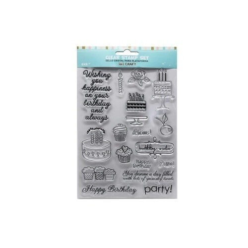 SELLO SILICONADO CRISTAL 6x8" PARTY IBICRAFT